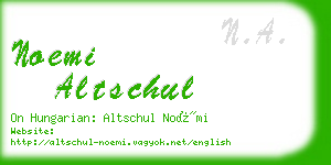 noemi altschul business card